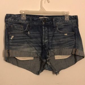 Abercrombie Distressed Jean Shorts